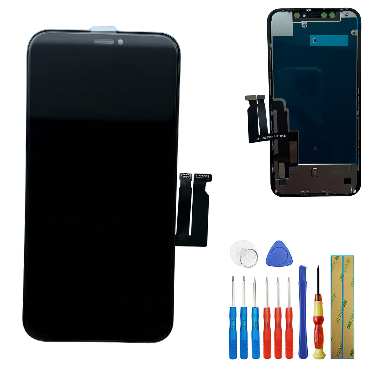 for iPhone XR Screen Replacement 6.1 inch,LCD Display Touch Screen Digitizer Assembly with Repair Tools, Compatible with Model A1984, A2105, A2106, A2108