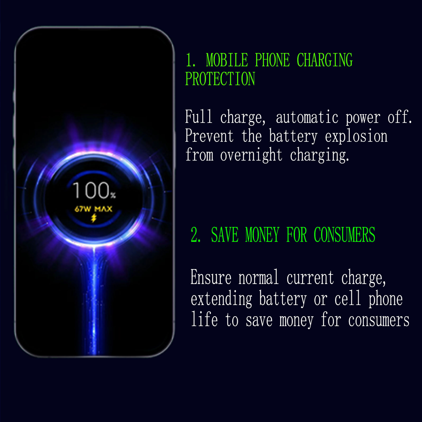 Smart Charging Protection Head, Innovative Safety Features for Devices, Fast Charging Technology for Enhanced Efficiency