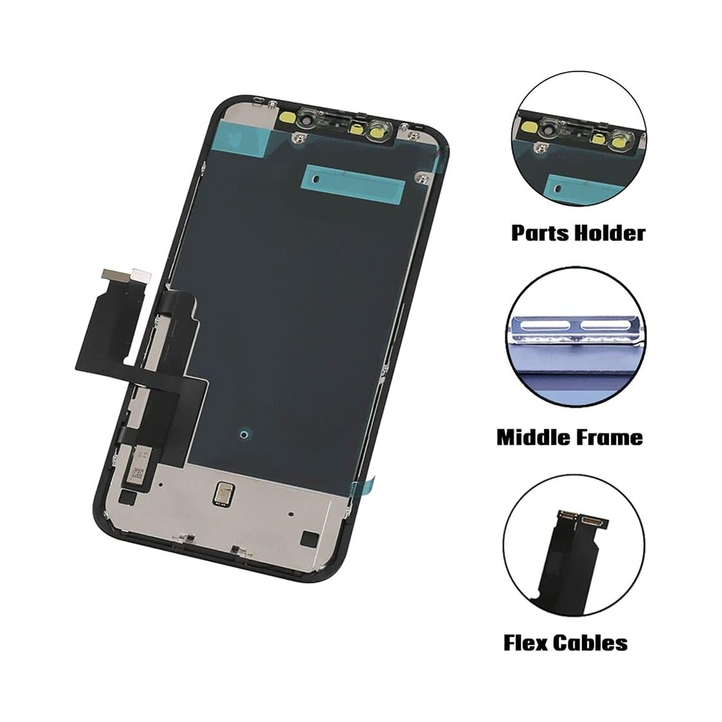 for iPhone XR Screen Replacement 6.1 inch,LCD Display Touch Screen Digitizer Assembly with Repair Tools, Compatible with Model A1984, A2105, A2106, A2108