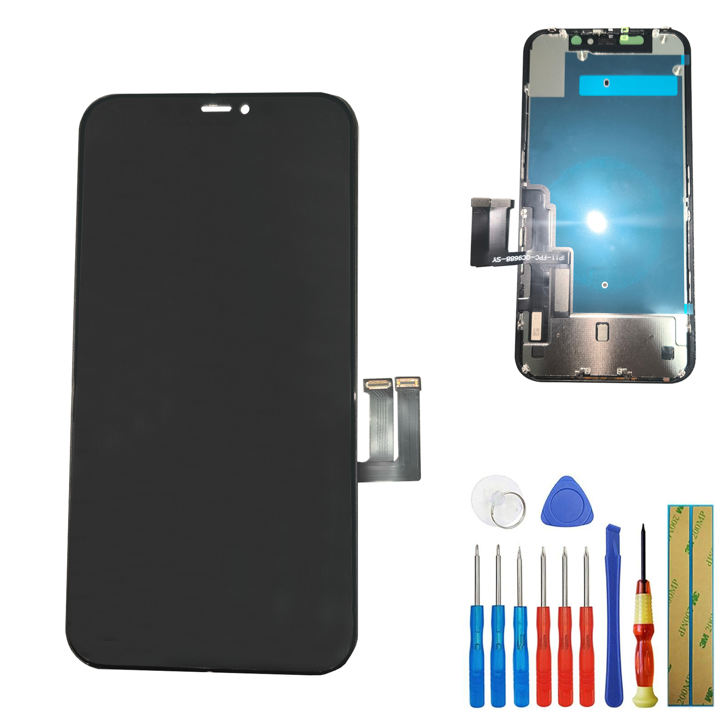 for iPhone 11 LCD Screen Replacement 6.1 inch, 3D Touch Display Digitizer Assembly with Repair Tools, Compatible with iPhone 11(A2111, A2223, A2221) (6.1 inch)